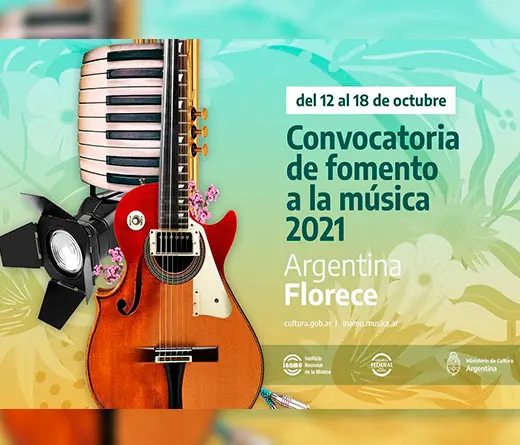 INAMU abre la Convocatoria de Fomento a la Msica 2021 Argentina Florece